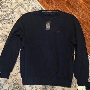 Tommy Hilfiger Men's Dark Blue Crewneck Sweater